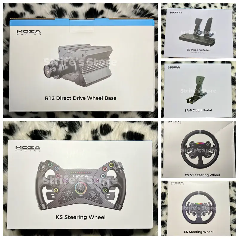 Moza Racing Set (R12+KS/CSV2P/ES+SRP 3 Pedal) Bundle Direct Drive SR-P 1