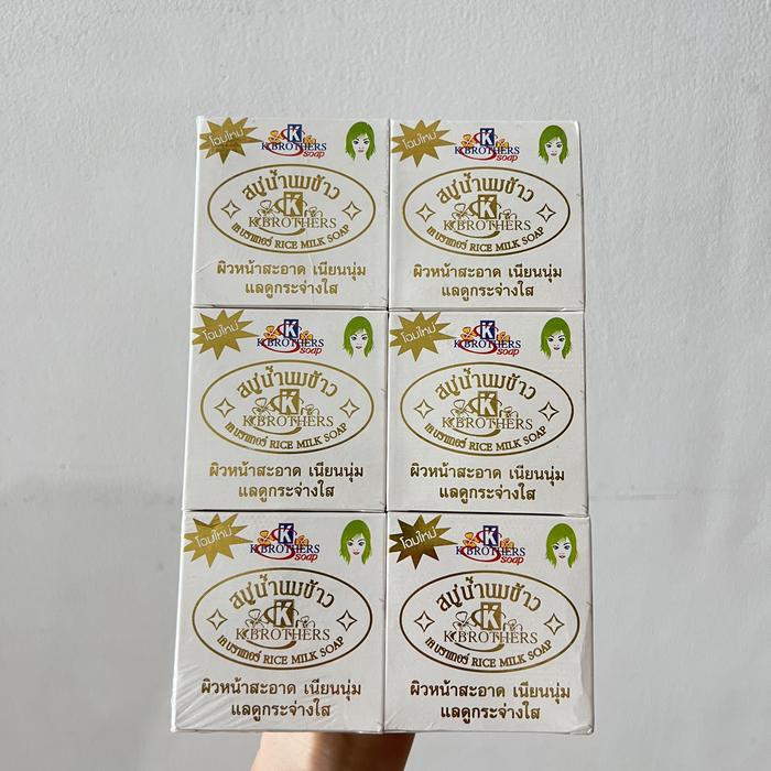 Gambar K.BROTHERS Rice Milk Soap (Made In Thailand) dari gerobaknona Jakarta Utara Tokopedia