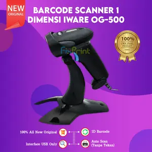 IWARE OG-500 OG 500 Barcode Scanner Laser 1 Dimensi Autoscan USB Only / Barcode Scanner 1 Dimensi IWare ULT-1808