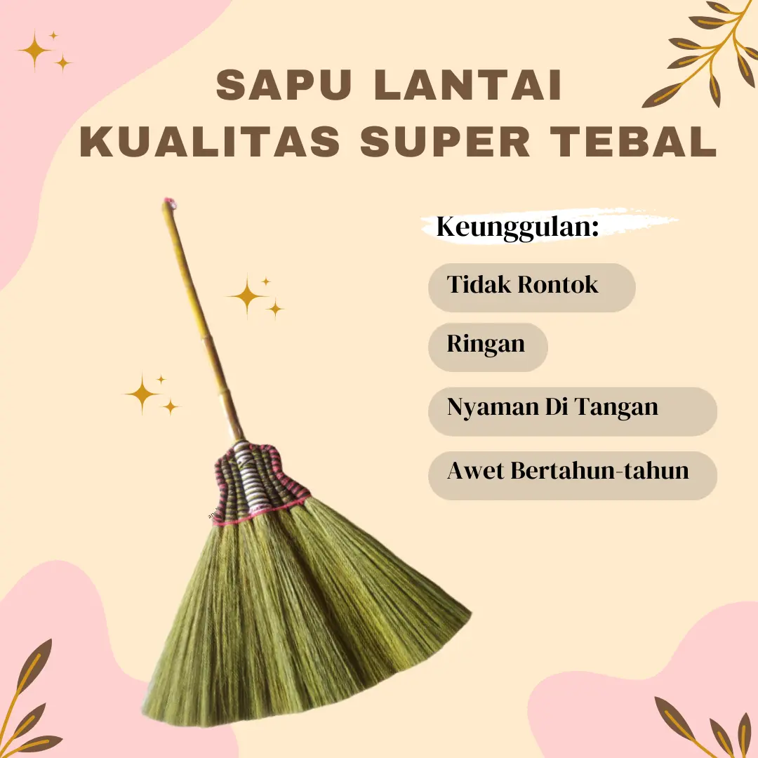 Sapu Lantai Awet Ijuk Rayung Super Tebal