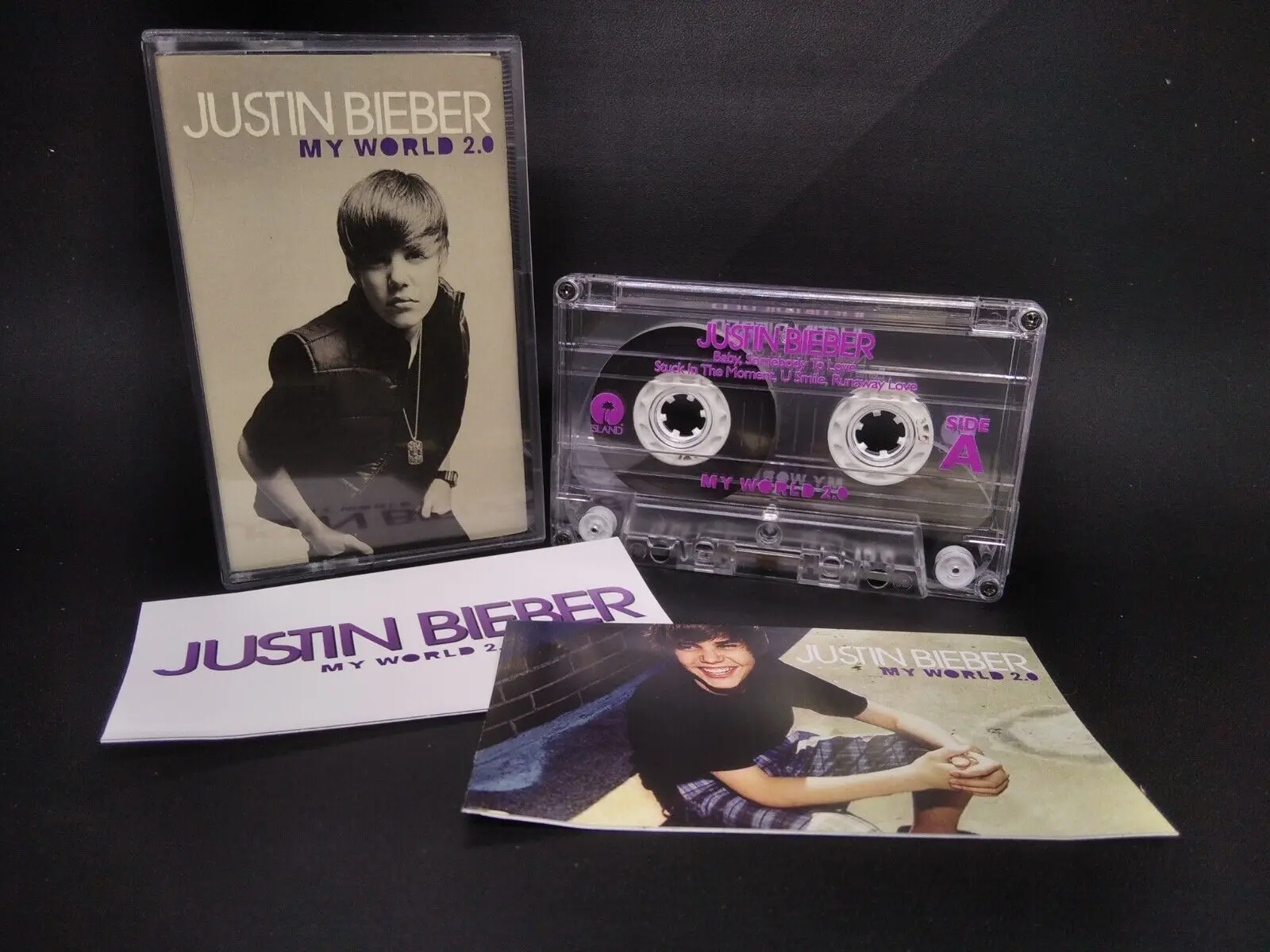 Kaset Pita Justin Bieber My World 2.0 Bootleg Tape + Sticker