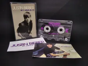 Kaset Pita Justin Bieber My World 2.0 Bootleg Tape + Sticker