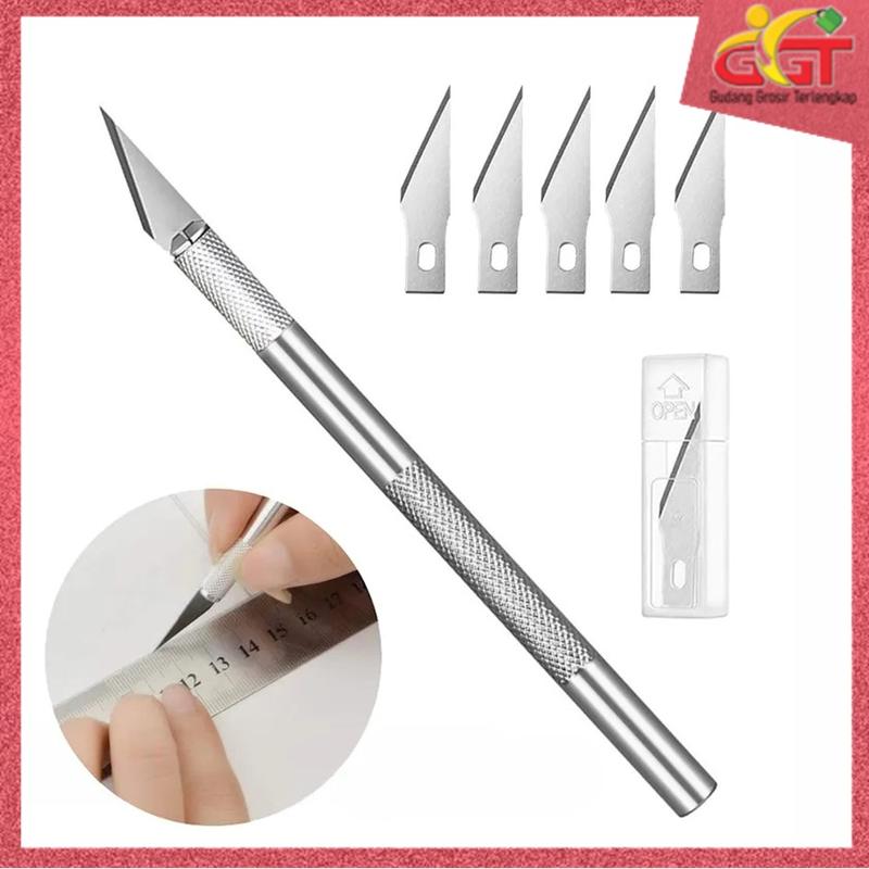GGT Pisau Ukir Seni Cutter Crafting Art Knife Cutter Set Ukir Pen ...