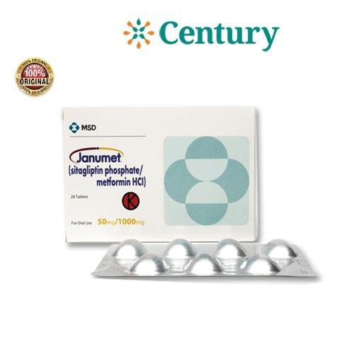 JANUMET 50 MG/1000MG  BLISTER 7 TABLET