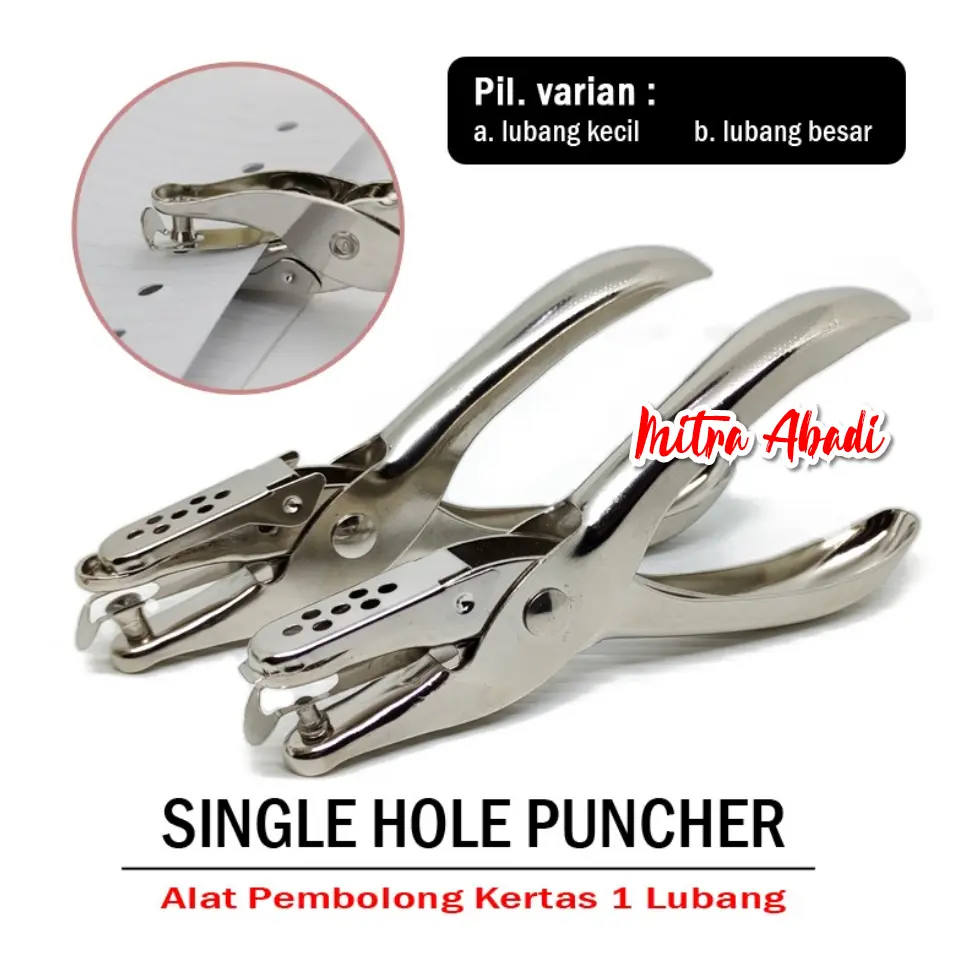 Paper Single Hole Puncher Alat Pembolong Kertas 1 LUBANG