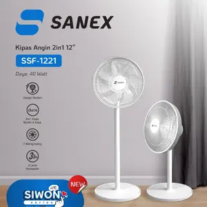 SANEX Stand & Desk Fan 2 IN 1 12 Inch SSF 1221 N 7 Baling Bening