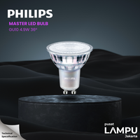 Gambar PHILIPS MASTER GU10 4.9WATT 4.9W 3000K 36D DIMMABLE 220VOLT PHILIPS - 4000K dari Pusat Lampu Jakarta Kota Administrasi Jakarta Pusat 1 Tokopedia