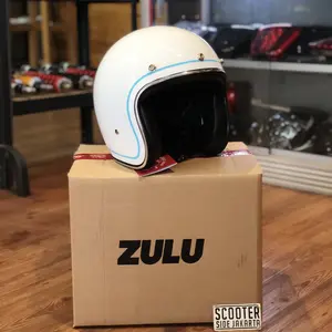 Helm Zulu Azura White Chrome