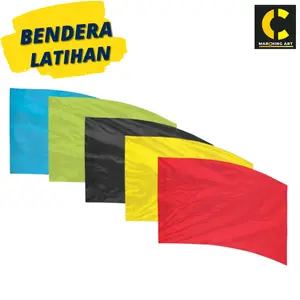 Bendera Polos Color Guard Marching band/Drum band Kurva persegi