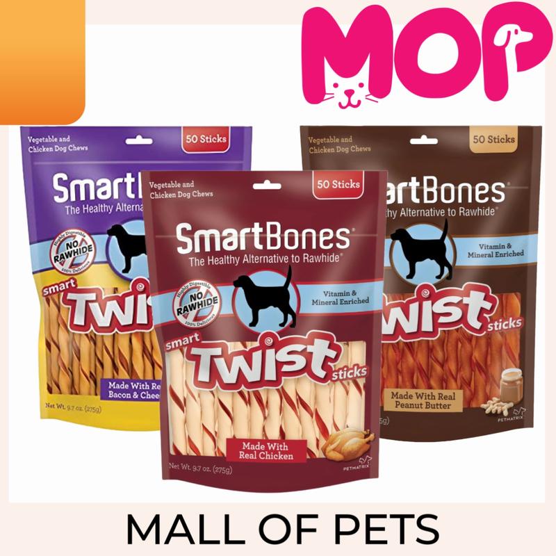 Snack anjing Smartbones twist stick 50pcs 0