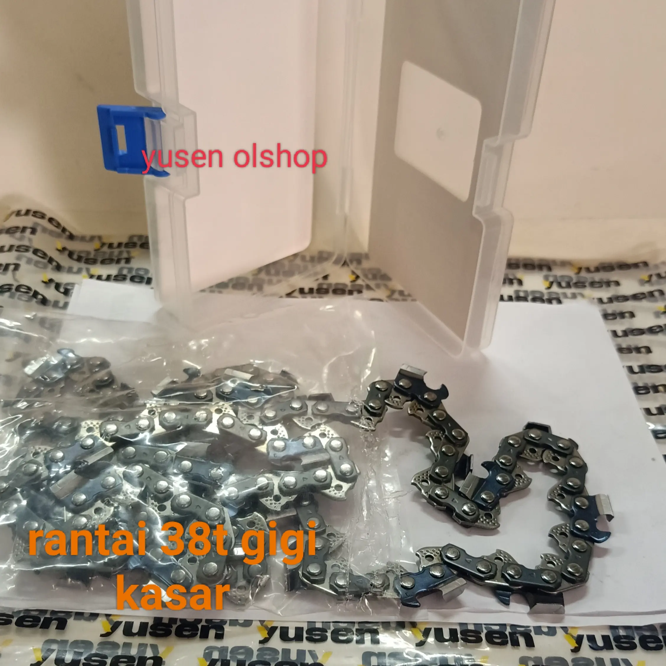 rantai 38t mata kasar bar 22" gergaji mesin chainsaw 5200/5800