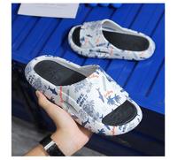 Gambar MIISOO Sandal Wanita Pria Slip On/Sandal Unisex/Sandal Unisex flip flo - Hitam/Putih, 44/45 dari MIISOO Kab. Tangerang 3 Tokopedia