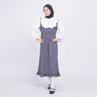 Gambar Kyoya Official - Vivia Tartan Midi Dress - Red dari Kyoyaid Kota Bandung 3 Tokopedia