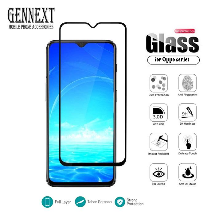 Gambar GENNEXT TEMPERED GLASS 5D 9D FOR OPPO A71 FULL LEM FULL GLUE dari GENNEXT OFFICIAL STORE Kota Administrasi Jakarta Pusat Tokopedia
