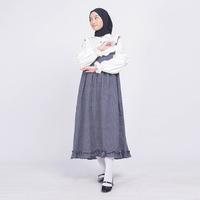 Gambar Kyoya Official - Vivia Tartan Midi Dress - Red dari Kyoyaid Kota Bandung 4 Tokopedia