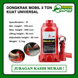 Juragan Dongkrak Mobil 3 Ton Hidrolik Jack Universal Murah Kuat