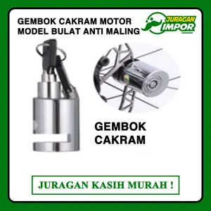 Juragan Gembok Kunci Disc Cakram Bulat Baja Motor Kuat Disk Lock