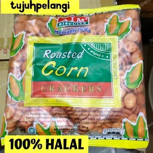 AIM Biscuit Roasted Corn Crackers Biskuit Rasa Jagung Bakar 180 Gram