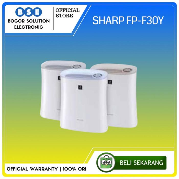 Gambar AIR PURIFIER SHARP PLASMACLUSTER FP-F30Y 21M2 | SHARP FP F30Y | FPF30Y dari Bogor Solution Electronic Kota Bogor Tokopedia