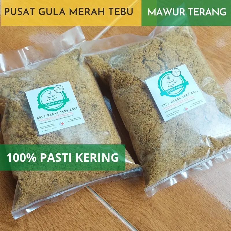 GULA MERAH TEBU FOODGRADE (MAWUR TERANG)/ COCKIES DLL 25kg Bahan Sugar Manis 1