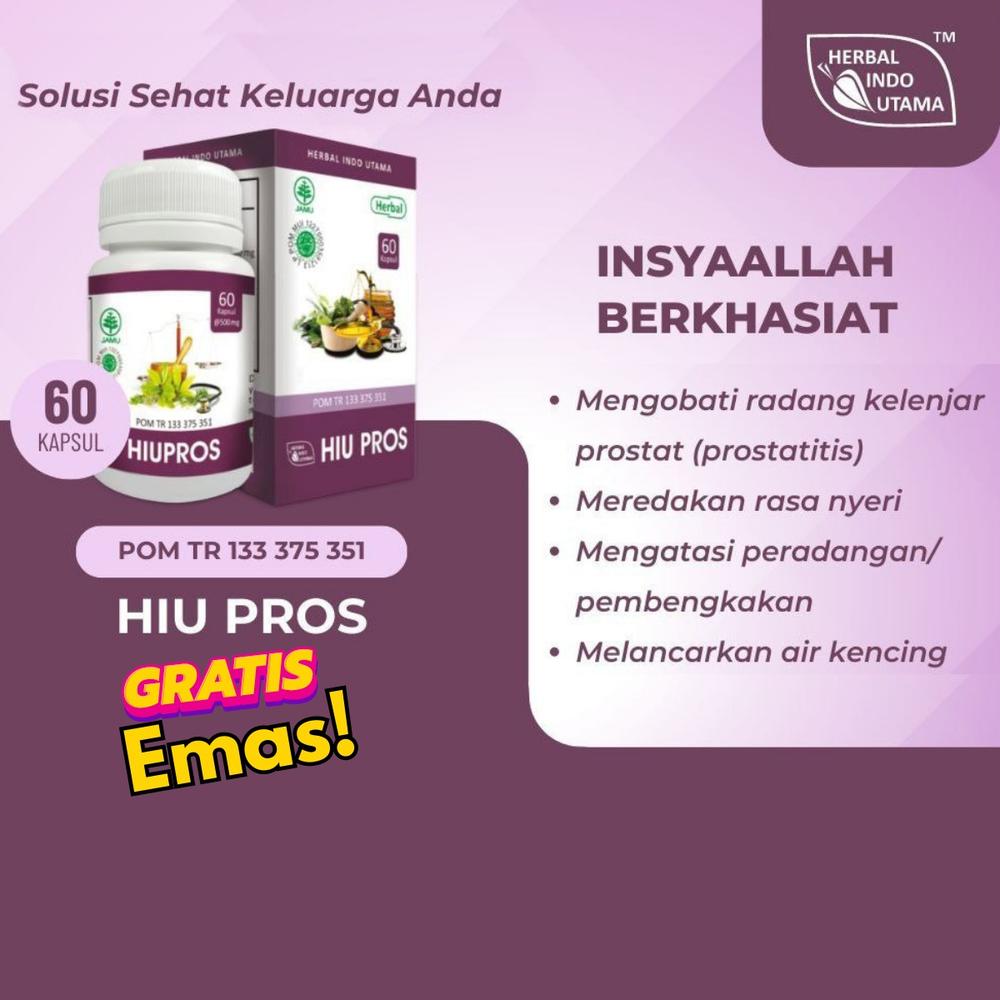 HIU PROS HERBAL RADANG KELENJAR PROSTAT MELANCARKAN AIR KENCING