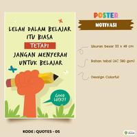 Gambar Poster Motivasi Kata Mutiara - Poster Quotes Anak - Pajangan Dinding - Quotes - 01 dari Lembar Belajar Kab. Purworejo 5 Tokopedia