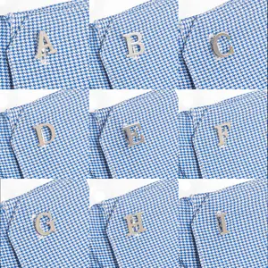 Houseofcuff Cufflinks Kancing Inisial Alphabet Kemeja French Cuff