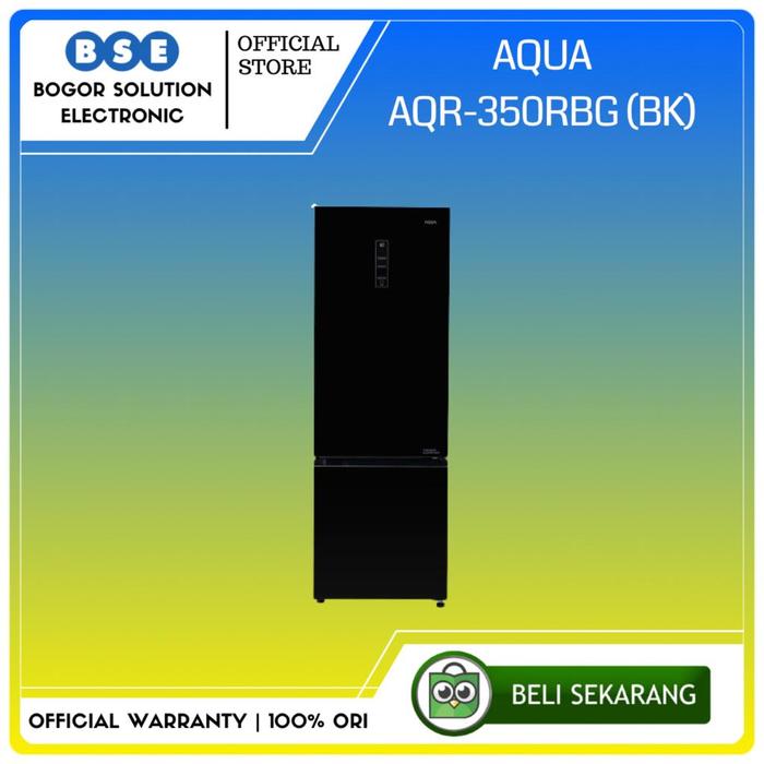 Gambar Kulkas Freezer Bawah Aqua AQR 350RBG (BK) 324 L Aqua AQR-350RBG BK dari Bogor Solution Electronic Kota Bogor Tokopedia