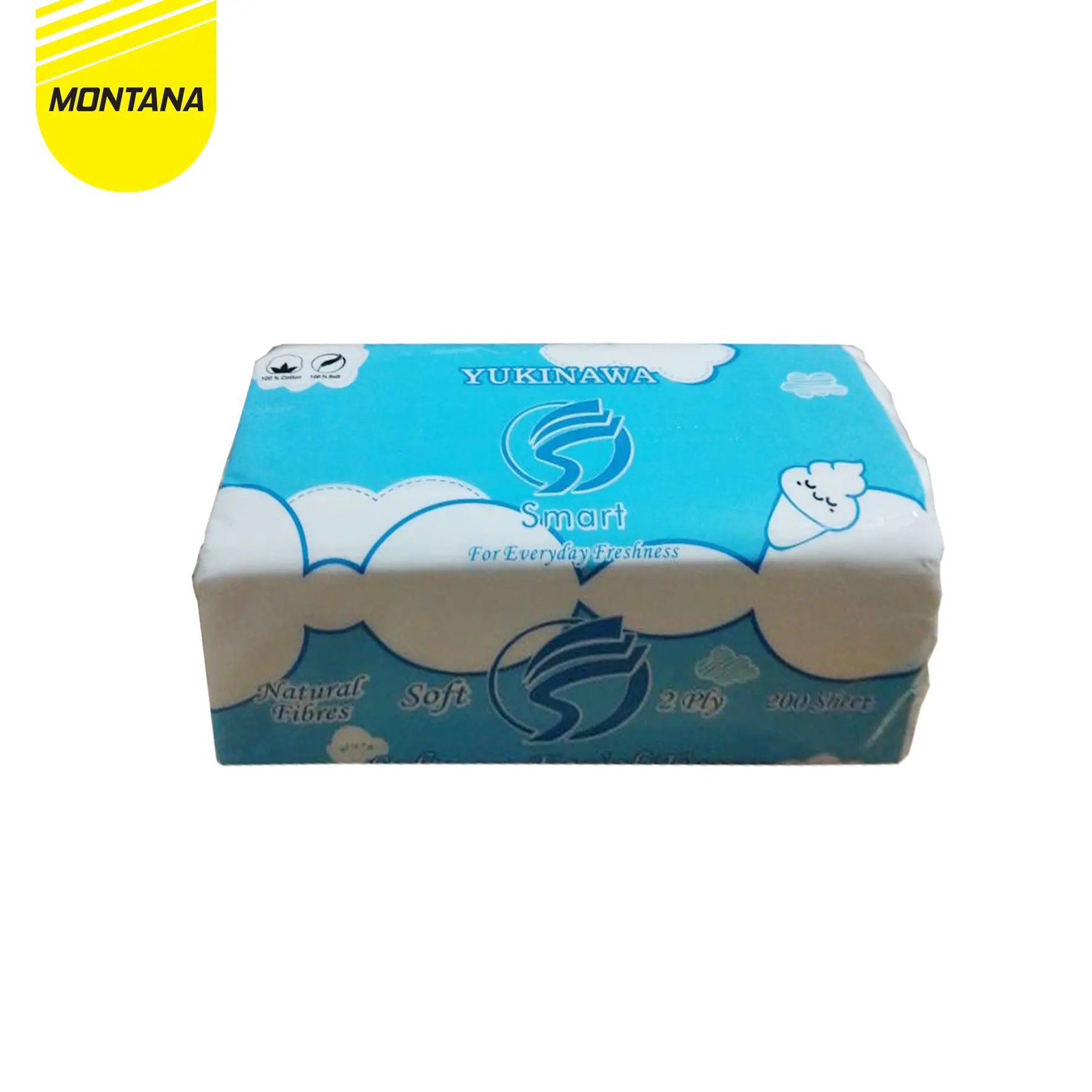 MONTANA Yukinawa Facial Tissue 200 Sheet 2 Ply Tisu Wajah Halus dan Lembut
