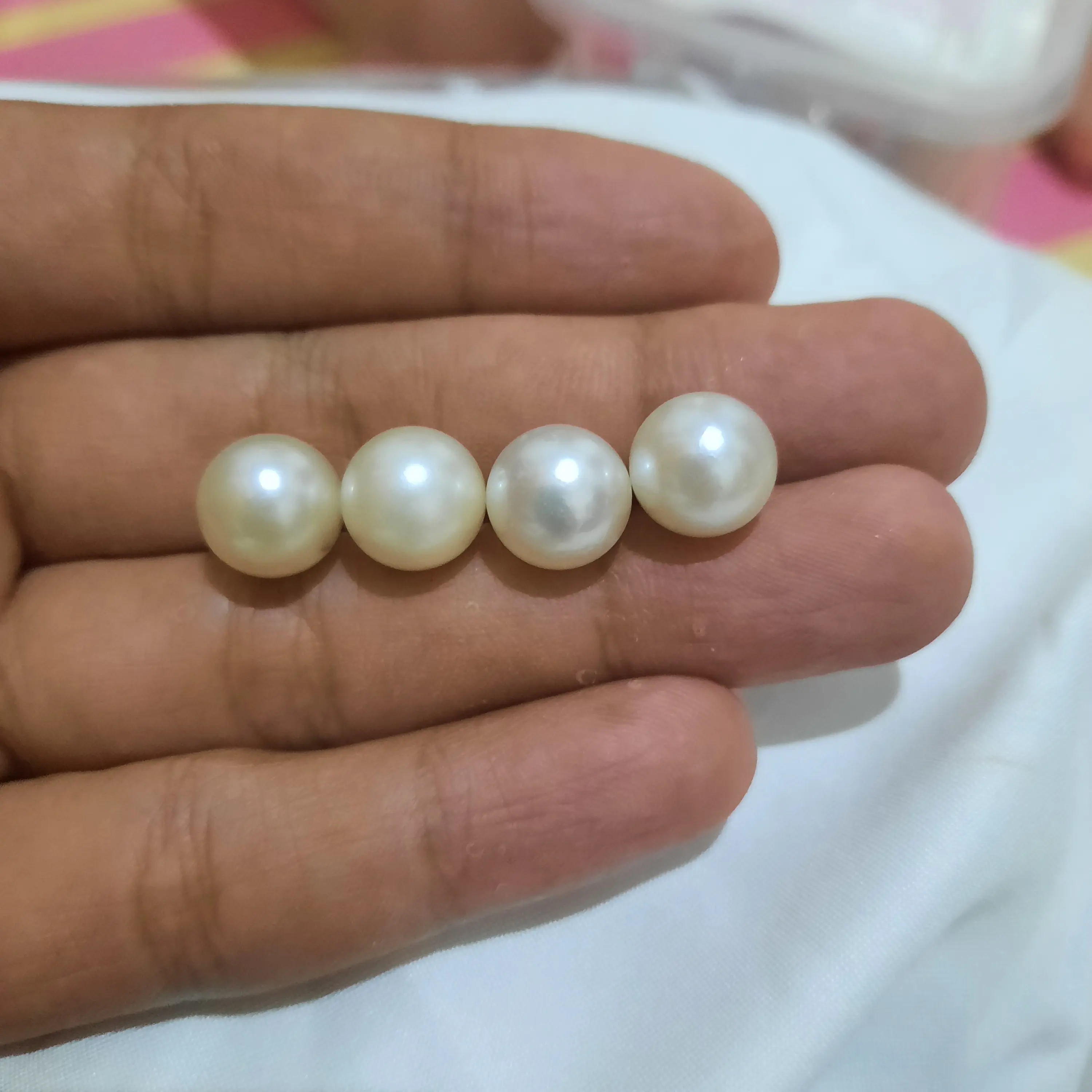 Liontin Polos Mutiara Air Laut Asli / Mata Kalung Mutiara Lombok