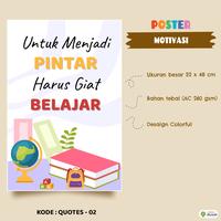 Gambar Poster Motivasi Kata Mutiara - Poster Quotes Anak - Pajangan Dinding - Quotes - 01 dari Lembar Belajar Kab. Purworejo 3 Tokopedia