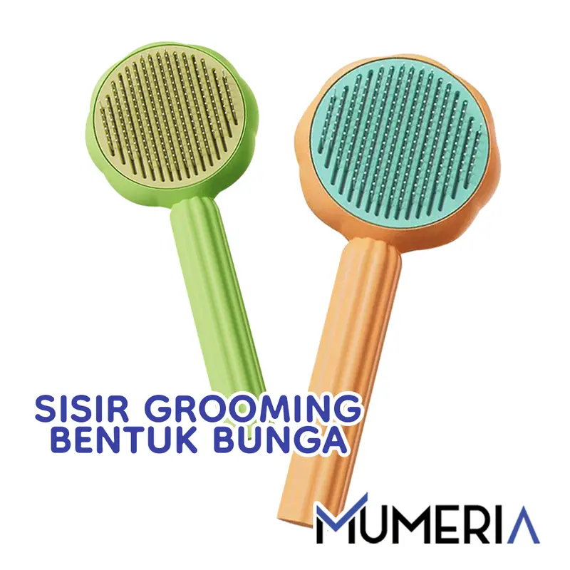 Pet Grooming Brush Sisir Bulu Rambut Hewan Kucing Anjing Model Bunga 0