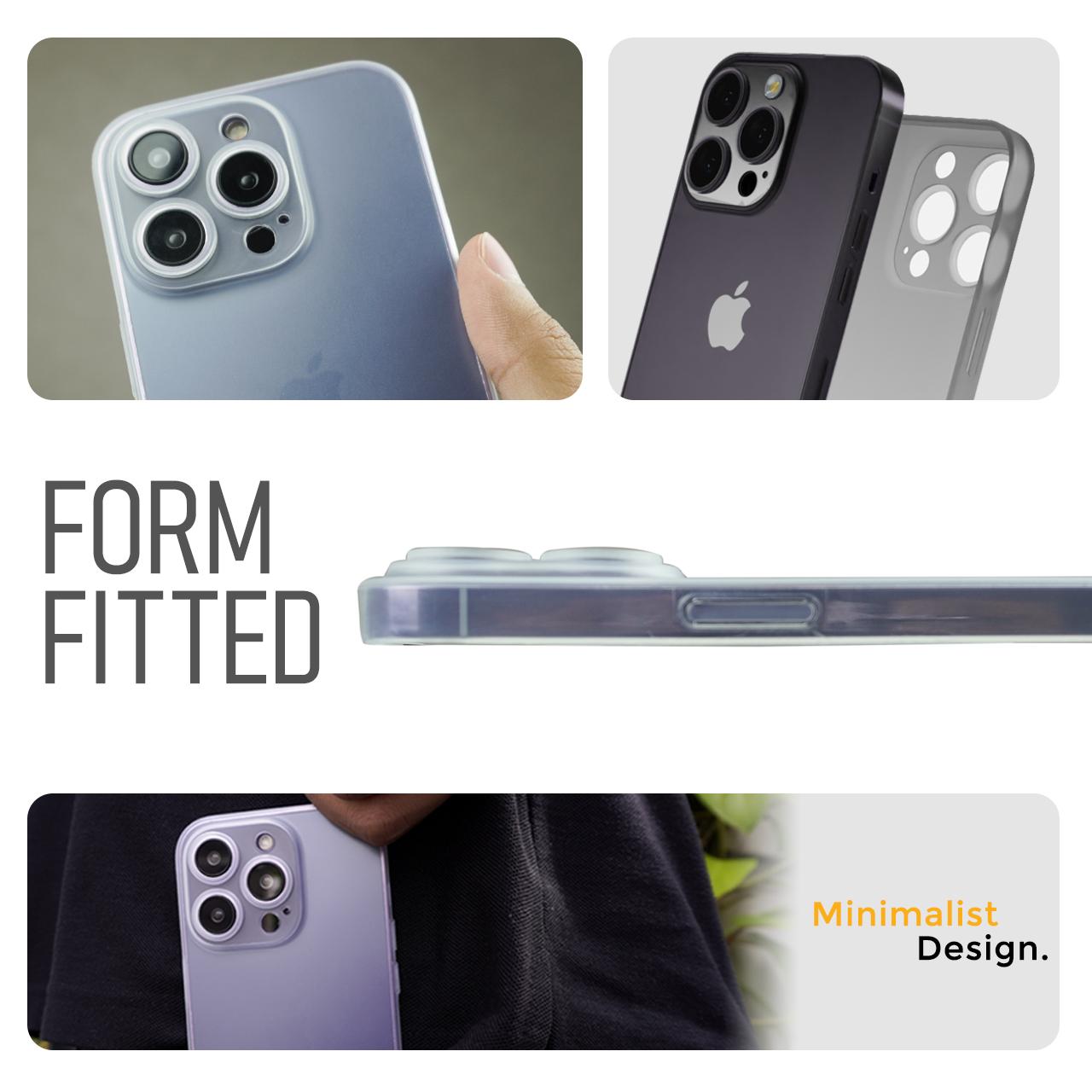 Octagoods iPhone 14 Pro Case Matte Slim - Black CB33102