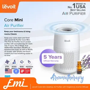 Levoit Core Mini Desktop Air Purifier with Fragrance Aroma Diffuser
