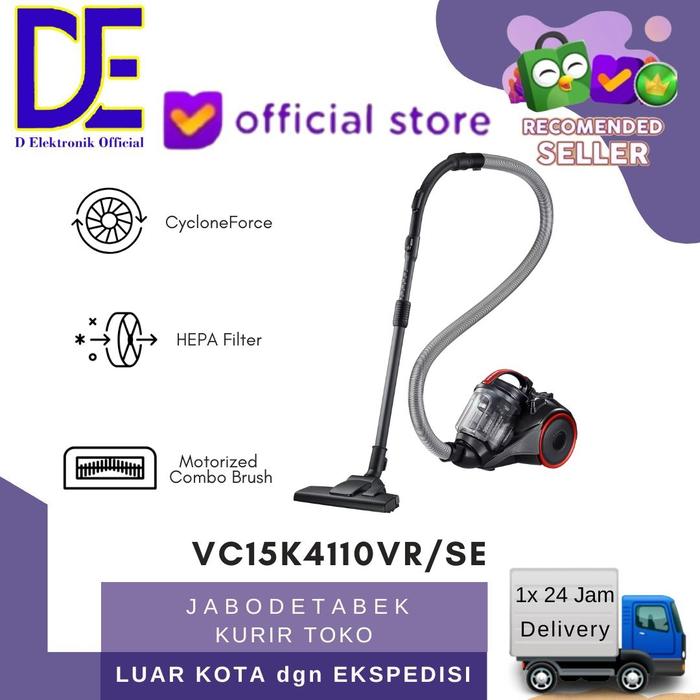 Gambar Samsung VC15K4110VR/SE Vacuum Cleaner Anti-Tangle Turbin Penyedot Debu dari D ELEKTRONIK STORE Kota Administrasi Jakarta Barat Tokopedia