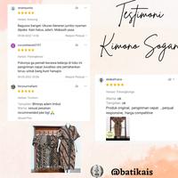 Gambar BATIK AIS Kimono Jumbo Rayon Premium Sogan Klasik Outer Baju Spa, Melahirkan, Rias, Menyusui dari BATIK AIS Kota Pekalongan 4 Tokopedia