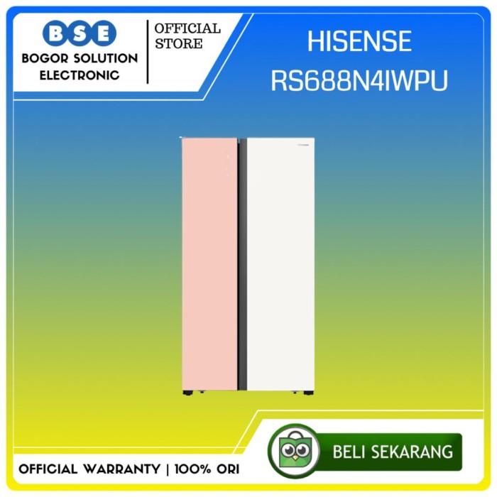 Gambar Kulkas Bespoke Inverter 564L Hisense RS688N4IWPU Side by Side Bespoke dari Bogor Solution Electronic Kota Bogor Tokopedia