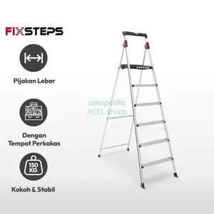 Fixsteps Tangga Lipat Aluminium American Type Dengan Tempat Perkakas