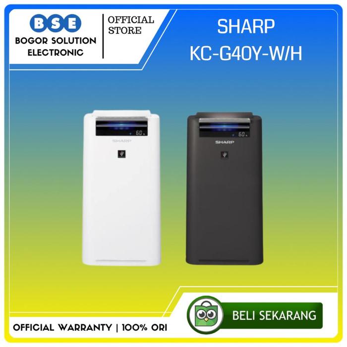 Gambar Air Putifier Sharp KC-G40Y-W/H 28m2 Air Purifier With Humidifying dari Bogor Solution Electronic Kota Bogor Tokopedia