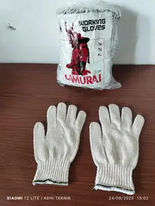 SARUNG TANGAN RAJUT BENANG 8 Putih merk SAMURAI