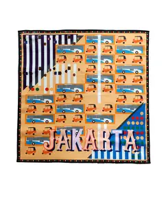 Scarf Bajaj Jakarta Orange Handkerchief