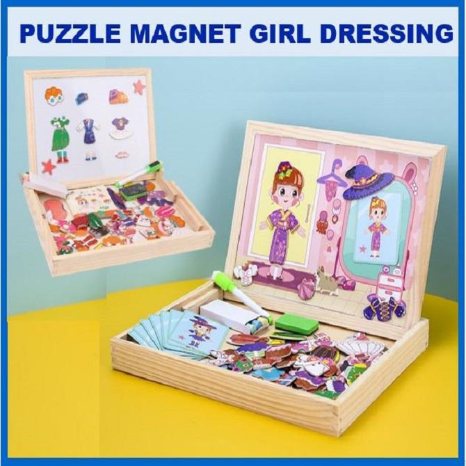 Gambar Puzzle Magnet Tema Anak Perempuan Mainan Edukasi Anak / Girl Dressing dari Best Selection Kota Tangerang Tokopedia