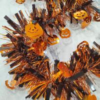 Gambar SLINGER HALLOWEEN TINSEL MURAH DEKORASI PESTA SLINGER METALIK BAGUS - OREN HTM POLOS dari MadisonShop Kota Administrasi Jakarta Barat 5 Tokopedia
