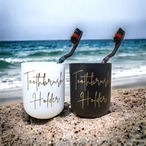 Tempat Sikat Gigi Odol Aesthetic Gelas Kumur Dispenser Sikat Gigi Odol