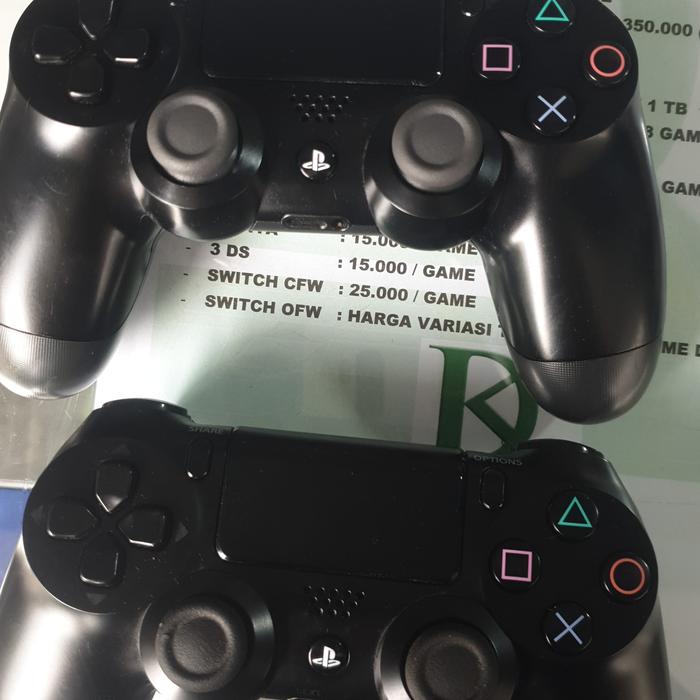 Gambar stik stick ps4 ori mesin light bar - Hitam dari Dkgame Kota Bogor Tokopedia