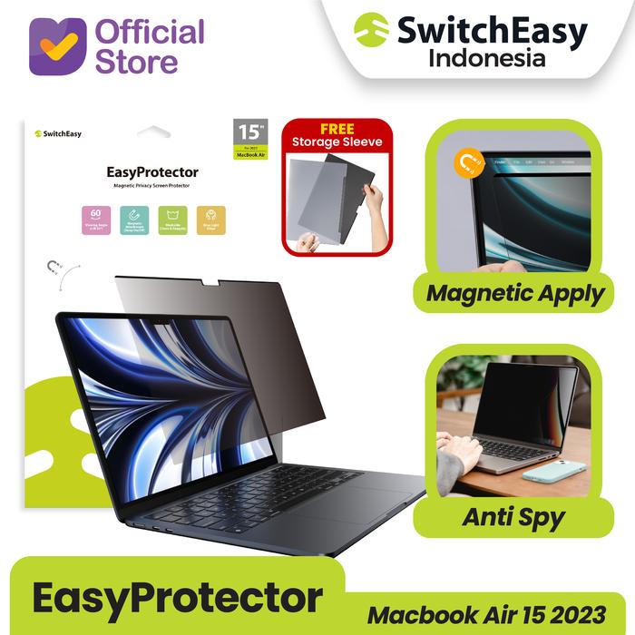 Gambar Screen Guard Macbook Air 15 SwitchEasy Easy-Protector Privacy Anti Spy dari SwitchEasy Official Kota Administrasi Jakarta Barat Tokopedia
