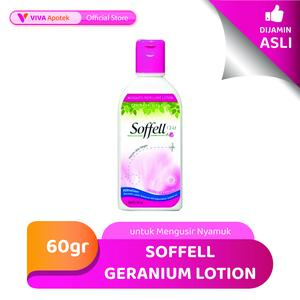 Soffell Geranium Lotion untuk Mengusir Nyamuk Botol (60 Gram)