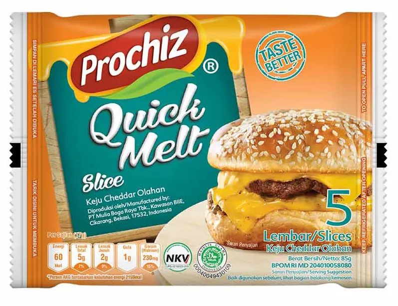 Prochiz Quick Melt Isi 5 Lembar/Slice 85 Gr 0