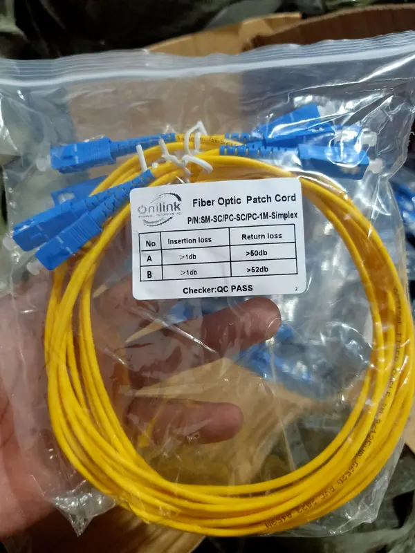 KABEL PATCH CORD ONILINK SC UPC - SC UPC 1METER 3MILI KUNING 3