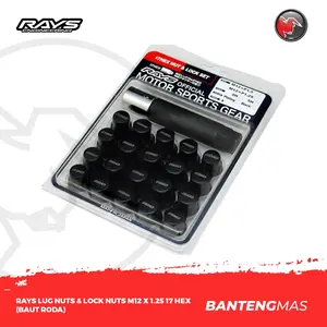 Rays Lug Nuts & Lock Nuts M12 x 1.5 17Hex (Baut Roda) (1pcs)